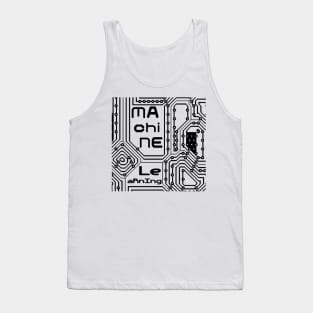 Machine Learning Computer Micro Chip Black Tank Top